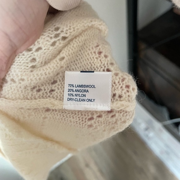 Nautica Lambswool & Angora Light Knit Cream / Ivory Cardgian - Picture 7 of 9
